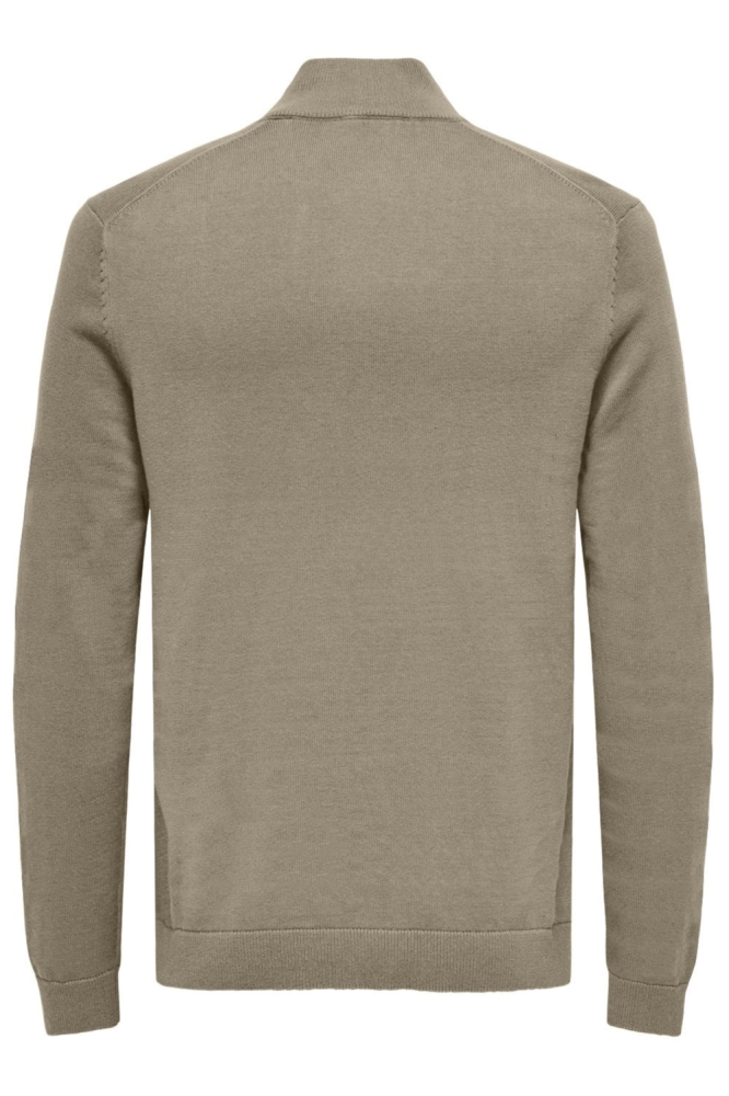 Only & Sons camel heren trui | Achteraanzicht