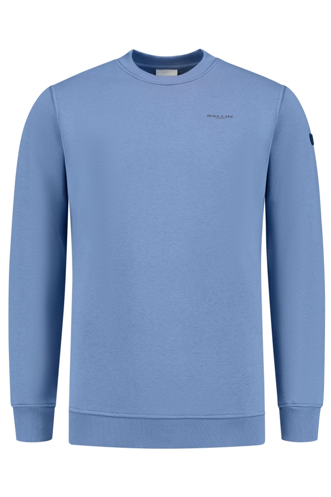 Ballin blauwe heren sweater | Vooraanzicht
