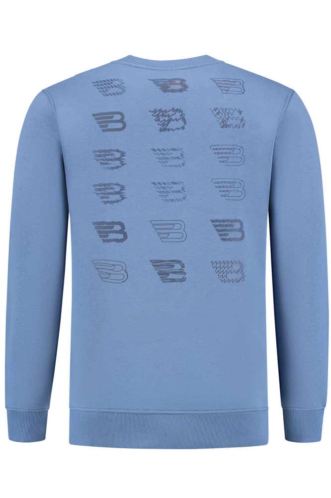 Ballin blauwe heren sweater | Achteraanzicht