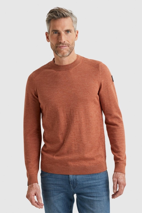 Vanguard oranje heren trui | Model vooraanzicht