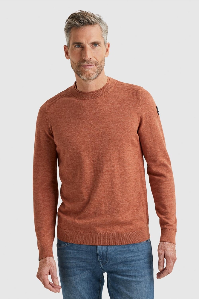 Vanguard oranje heren trui | Model vooraanzicht