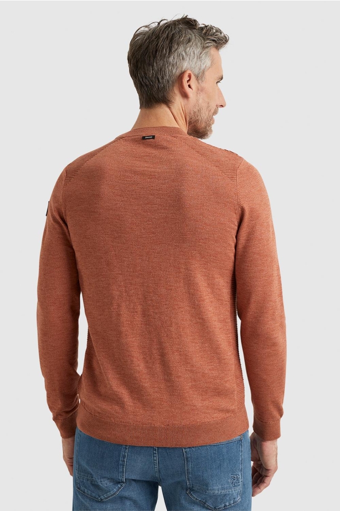 Vanguard oranje heren trui | Model achteraanzicht