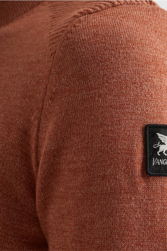 Vanguard oranje heren trui | Close up