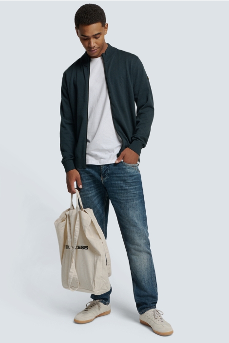 NO-EXCESS blauwe heren vest | Model