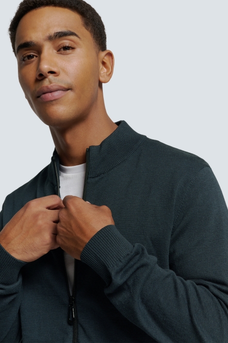 NO-EXCESS blauwe heren vest | Close up