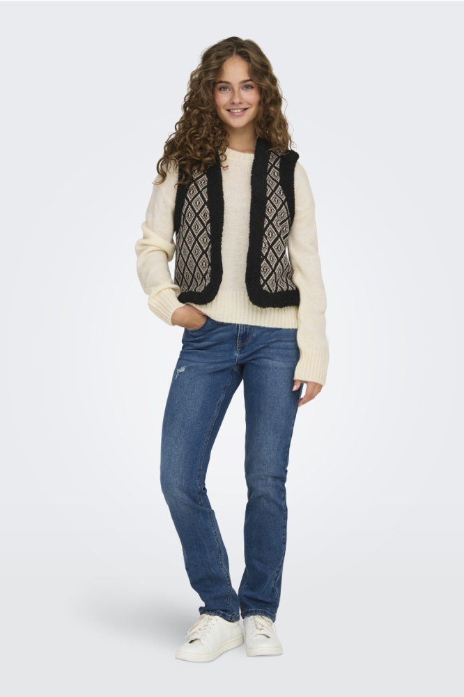 Only zwarte dames gilet | Model