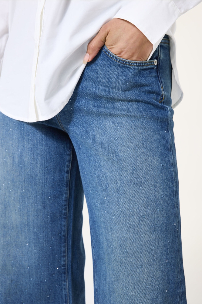Garcia blauwe dames jeans | Close up