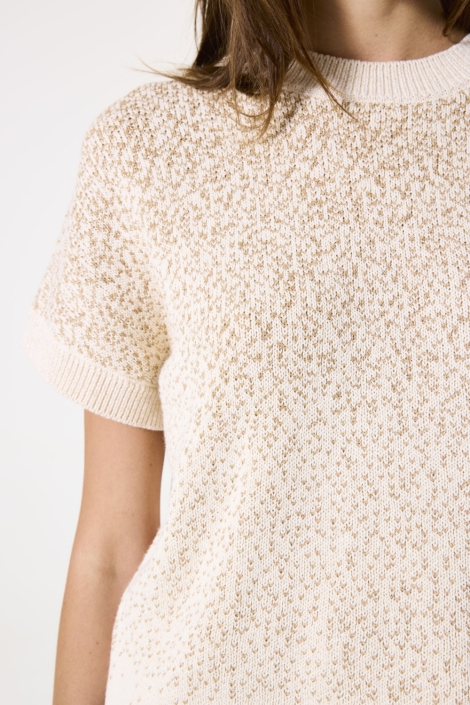 Garcia beige dames trui | Close up