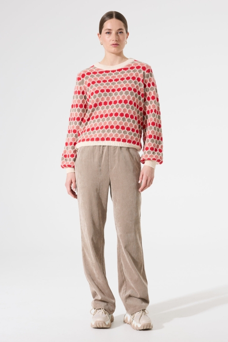 Garcia beige dames trui | Model