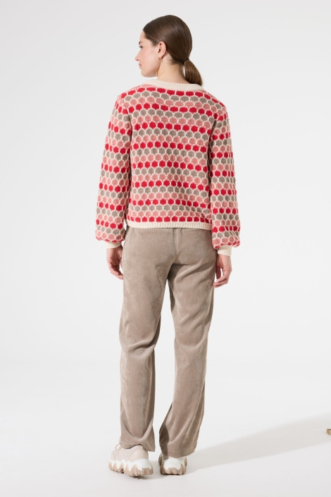 Garcia beige dames trui | Model