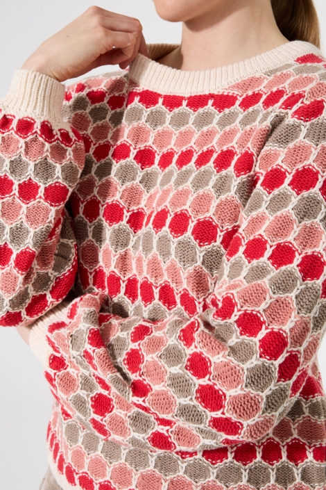 Garcia beige dames trui | Close up