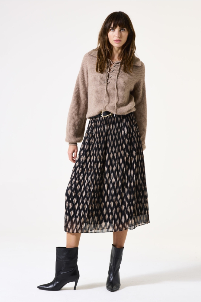 Garcia taupe dames trui | Model