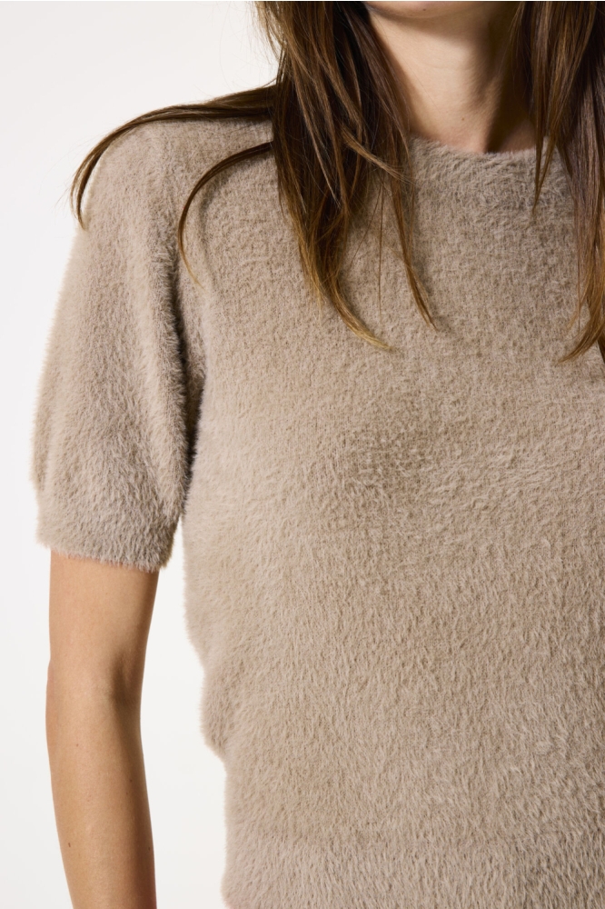 Garcia taupe dames trui | Close up