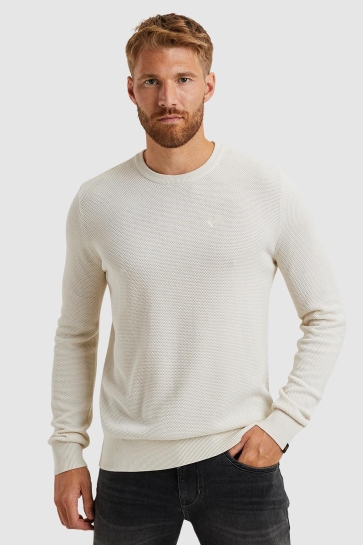PME legend r-neck cotton modal Beige