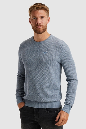 PME legend r-neck cotton modal Blauw