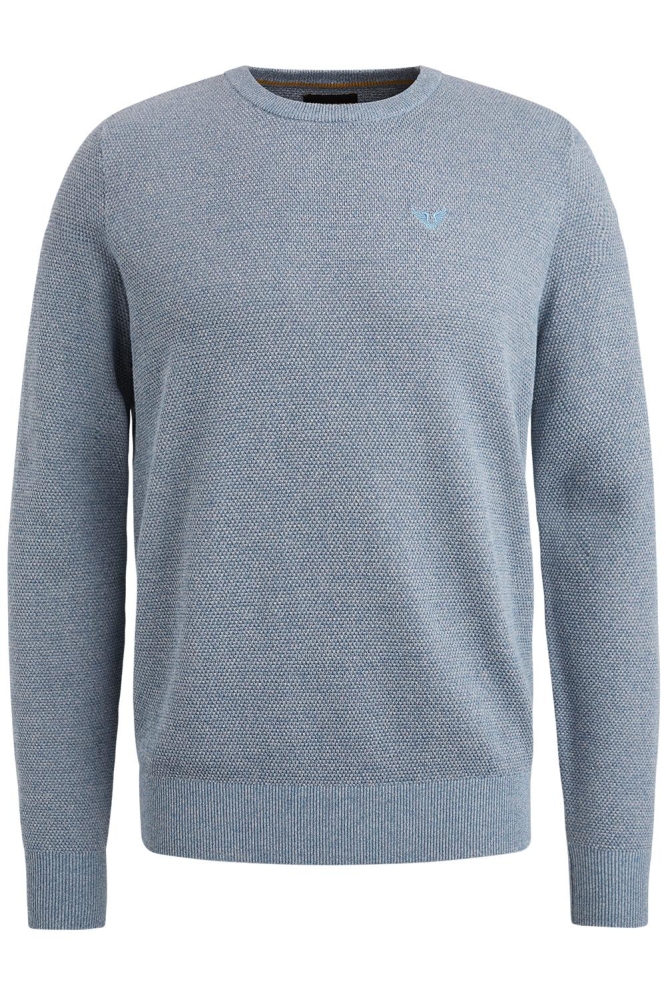 PME legend blauwe heren trui | Vooraanzicht