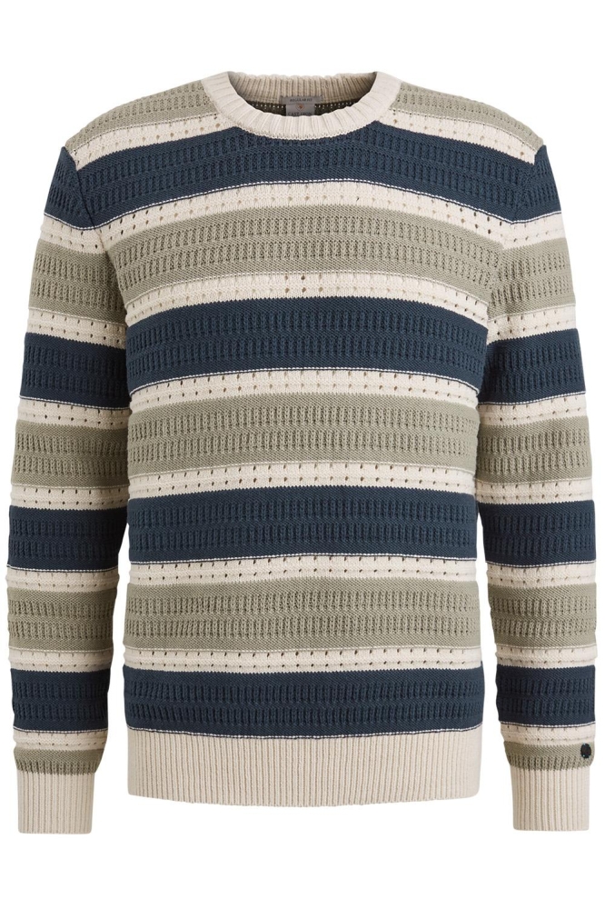 Cast Iron multi color heren trui | Vooraanzicht