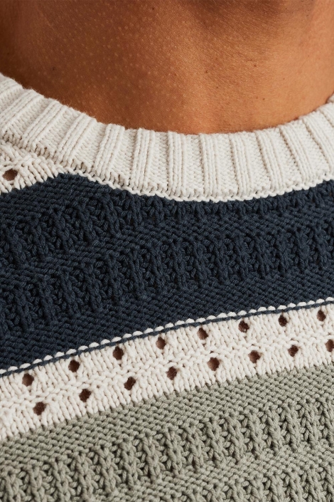 Cast Iron multi color heren trui | Unique Selling Point