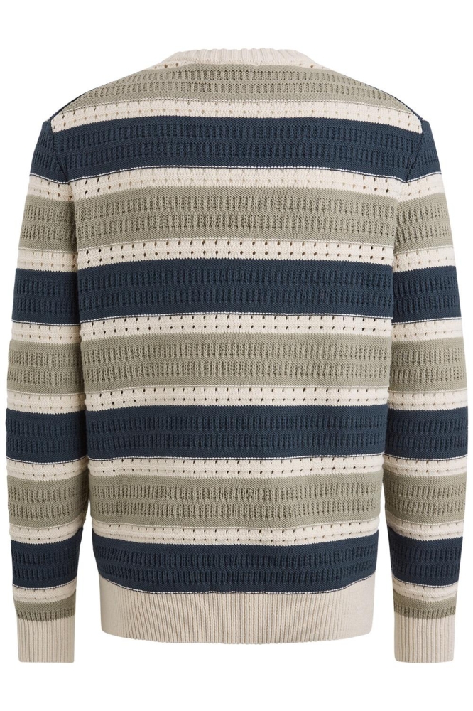 Cast Iron multi color heren trui | Achteraanzicht