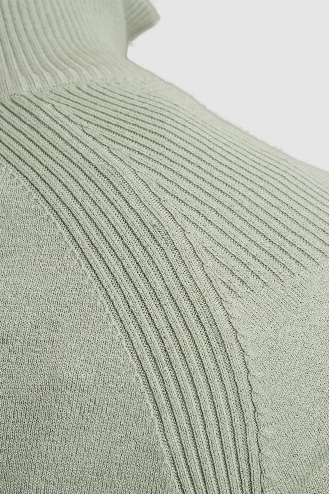 Cast Iron groene heren trui | Close up