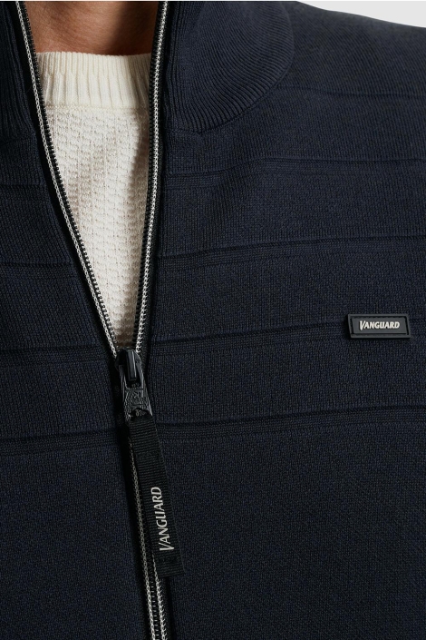 Vanguard blauwe heren vest | Close up