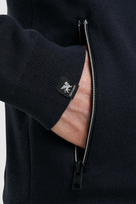 Vanguard blauwe heren vest | Close up