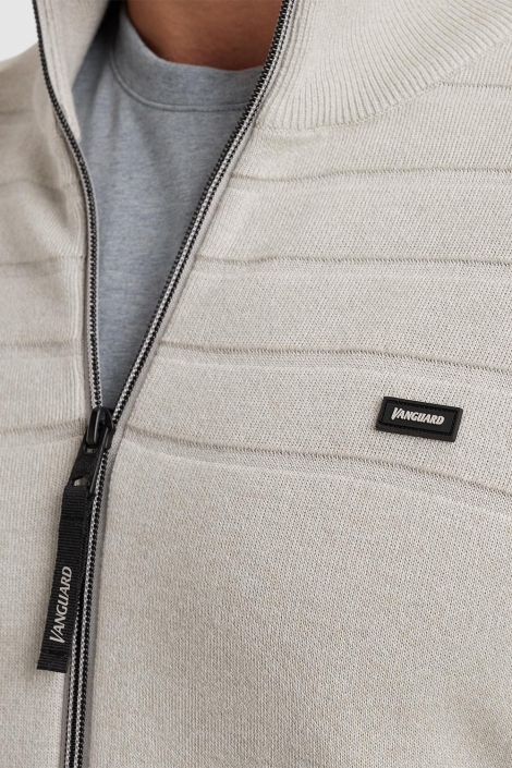 Vanguard beige heren vest | Close up