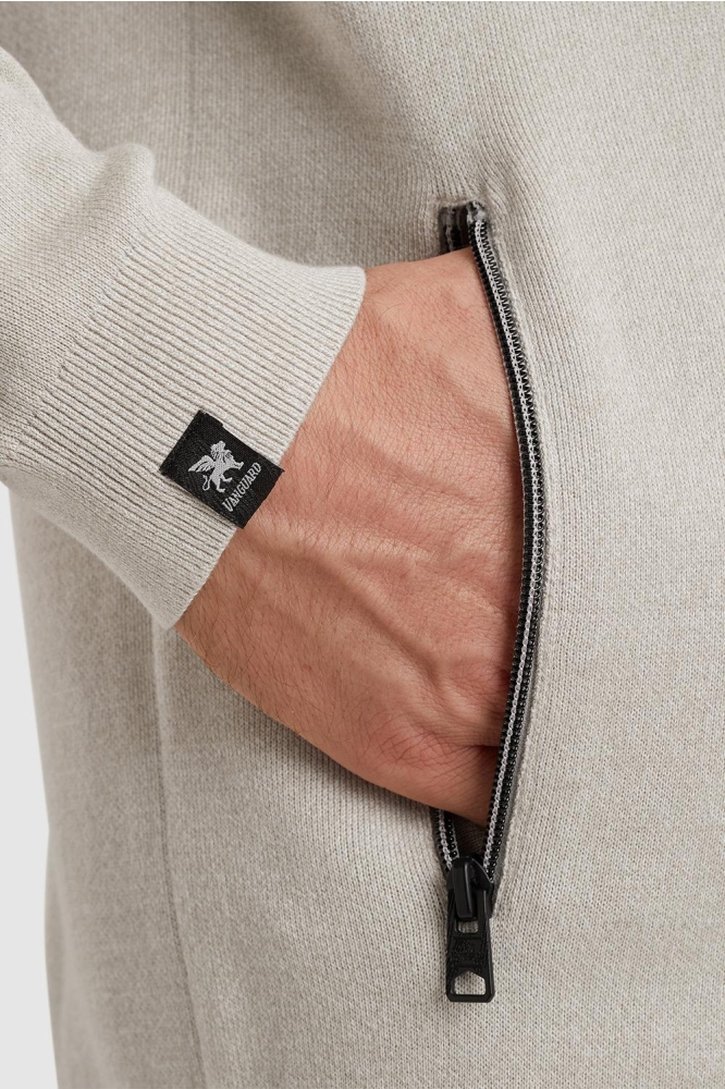 Vanguard beige heren vest | Close up