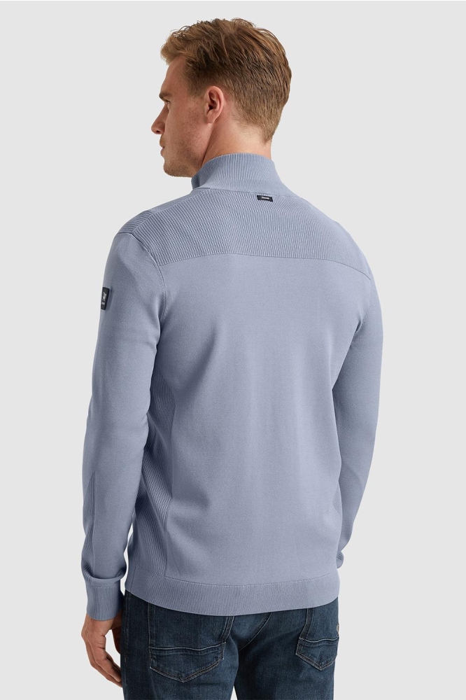 Vanguard blauwe heren vest | Model achteraanzicht