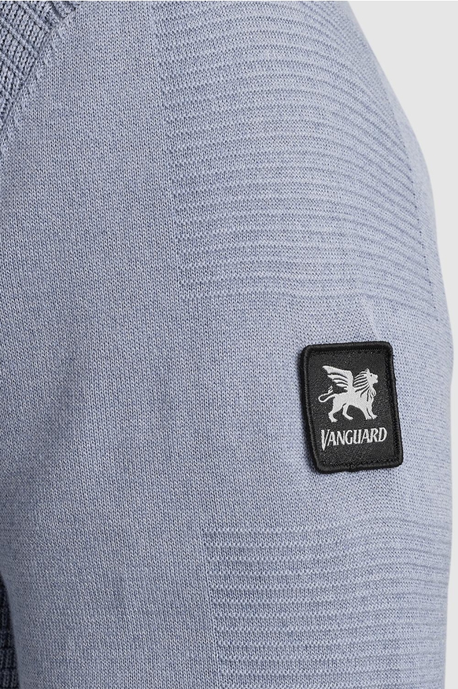 Vanguard blauwe heren trui | Close up