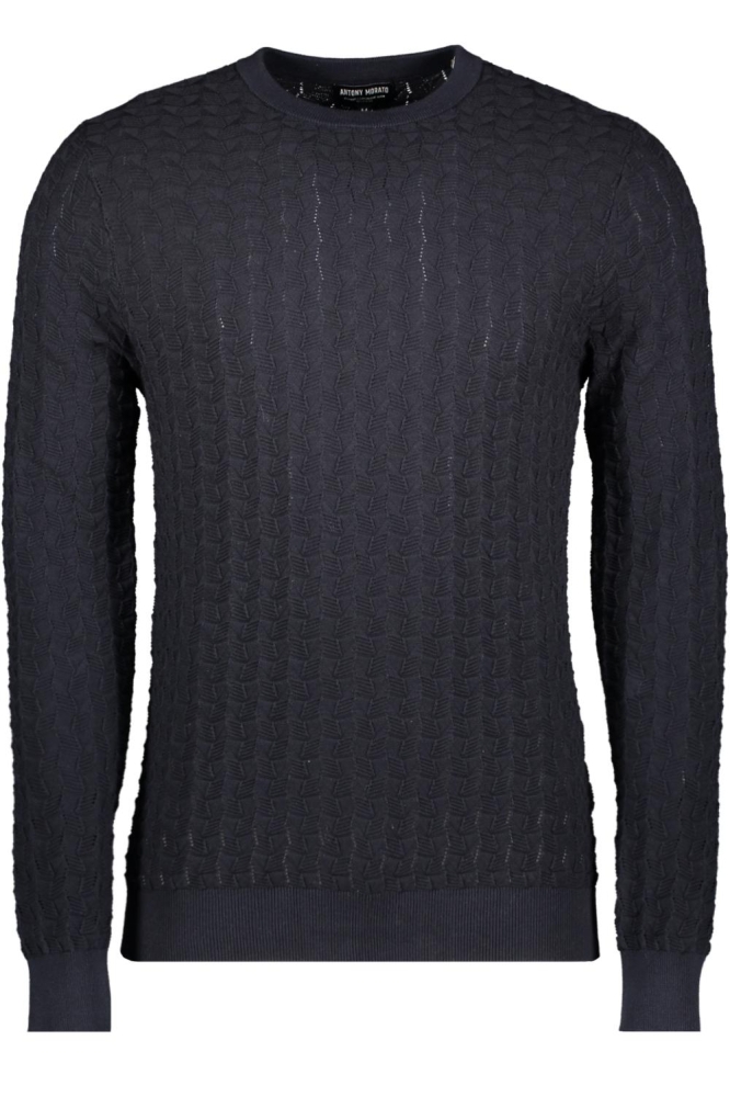Antony Morato blauwe heren trui | Vooraanzicht