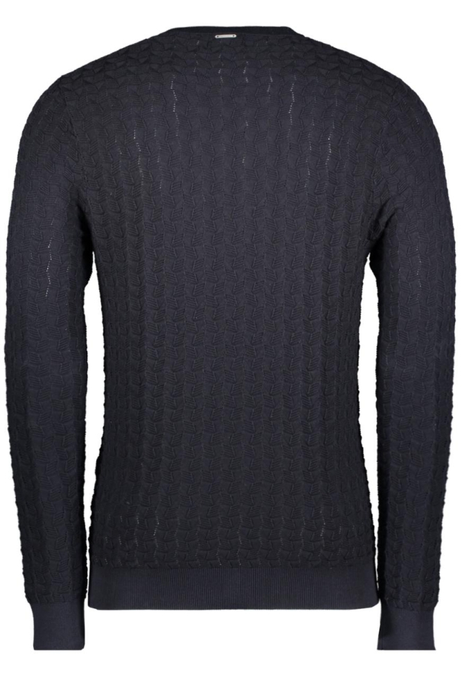 Antony Morato blauwe heren trui | Achteraanzicht