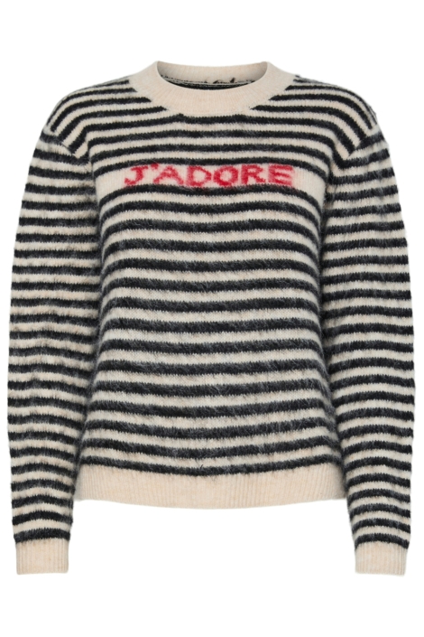 Pieces beige dames trui | Vooraanzicht