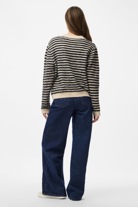 Pieces beige dames trui | Model