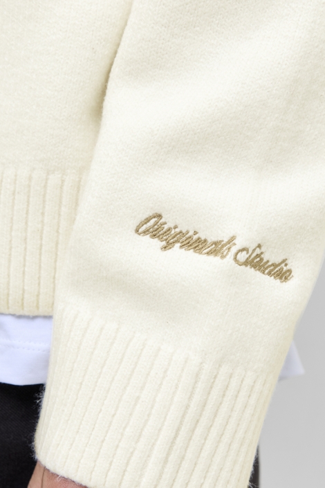 Jack & Jones beige heren trui | Close up