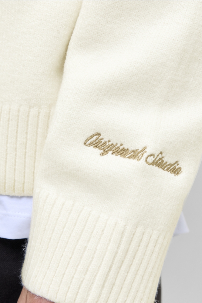 Jack & Jones beige heren trui | Close up