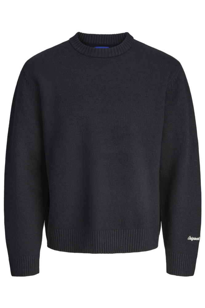 Jack & Jones zwarte heren trui | Vooraanzicht