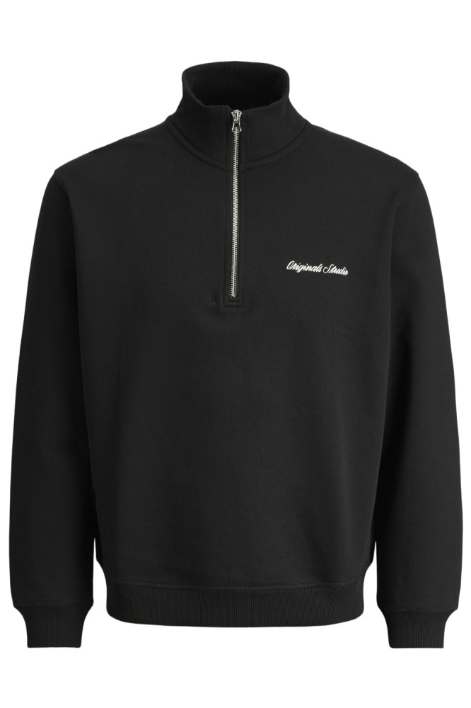 Jack & Jones zwarte heren sweater | Vooraanzicht