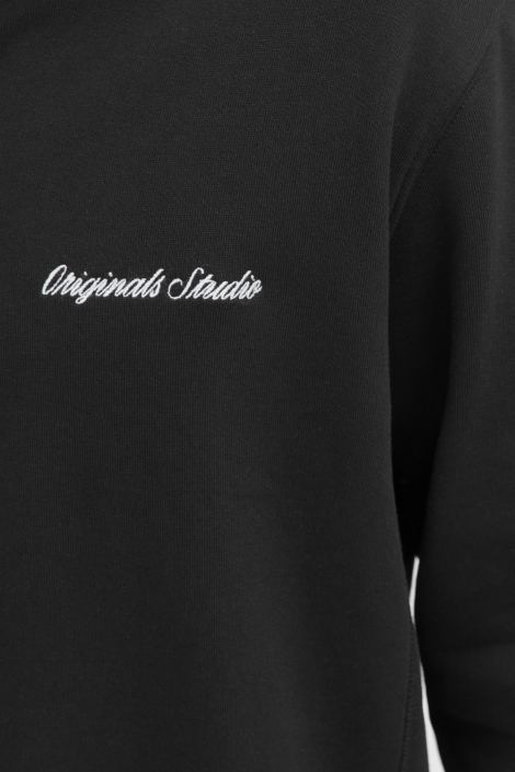 Jack & Jones zwarte heren sweater | Kleurstaal