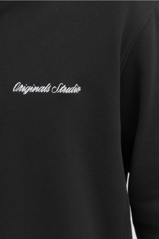 Jack & Jones zwarte heren sweater | Kleurstaal