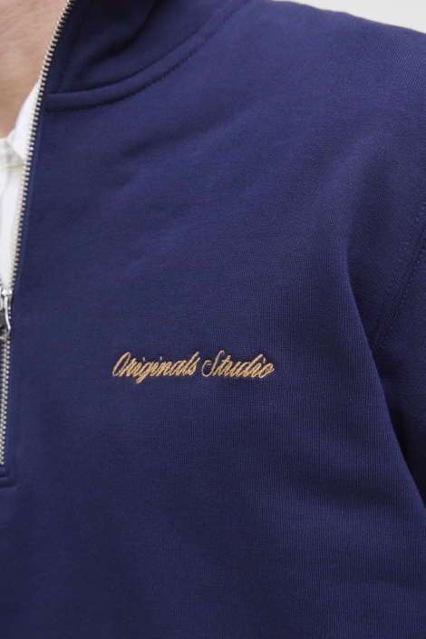 Jack & Jones blauwe heren sweater | Kleurstaal