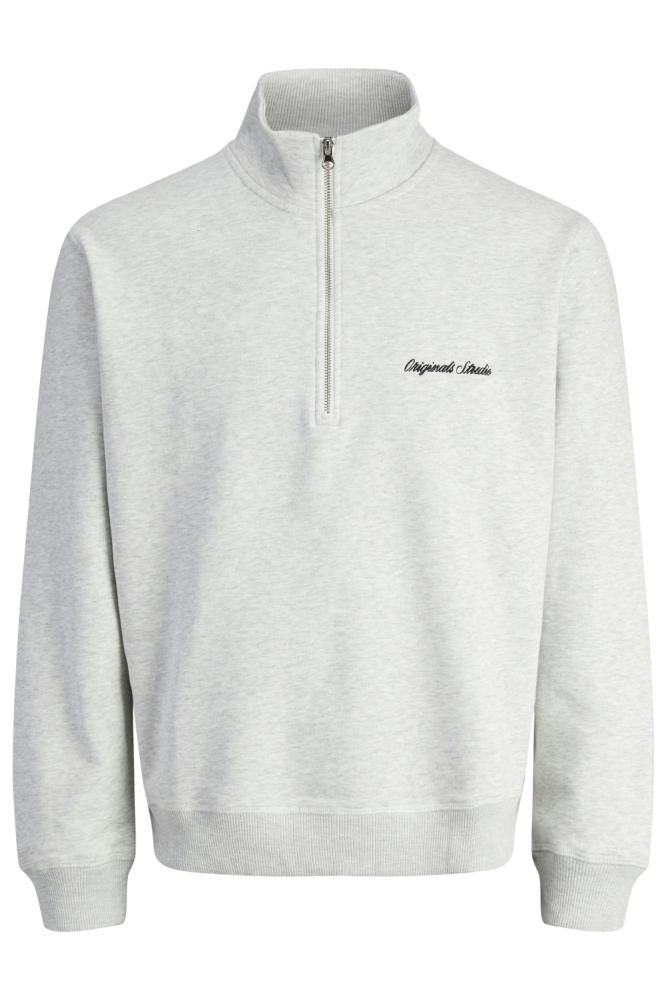 Jack & Jones grijze heren sweater | Vooraanzicht