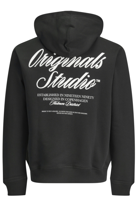 Jack & Jones zwarte heren sweater | Achteraanzicht