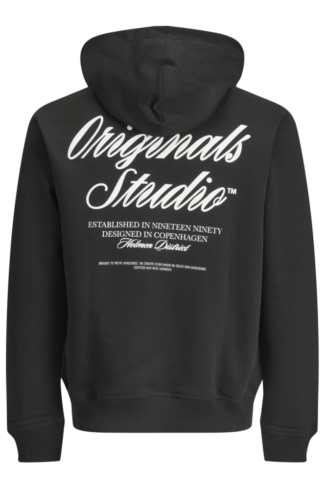 Jack & Jones zwarte heren sweater | Achteraanzicht