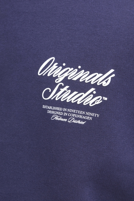 Jack & Jones blauwe heren sweater | Close up