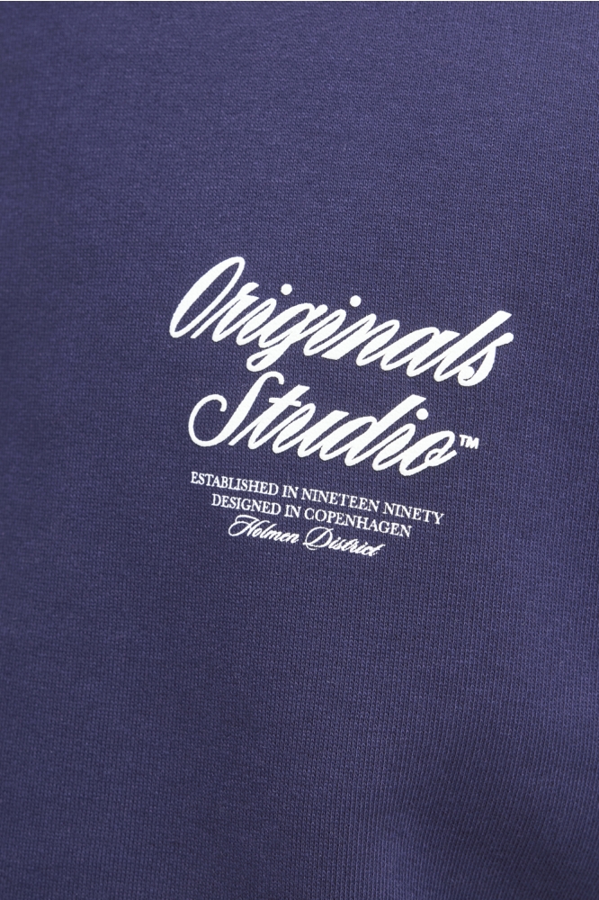 Jack & Jones blauwe heren sweater | Close up