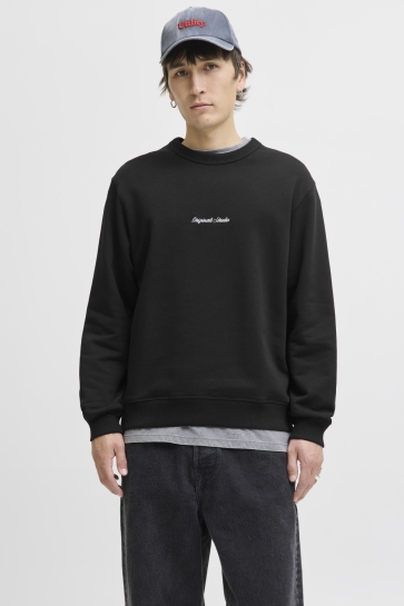 Jack & Jones Trui JORNORREBRO EMB SWEAT CREW NOOS 12282893 Black
