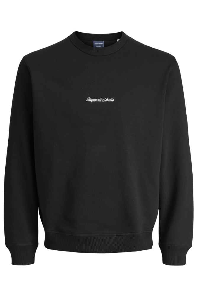 Jack & Jones zwarte heren sweater | Vooraanzicht