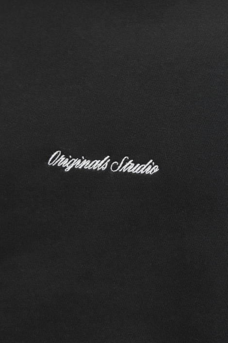 Jack & Jones zwarte heren sweater | Kleurstaal