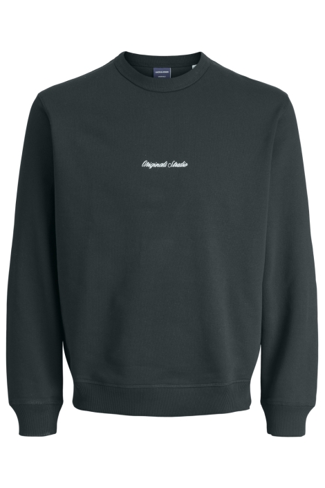 Jack & Jones groene heren sweater | Vooraanzicht